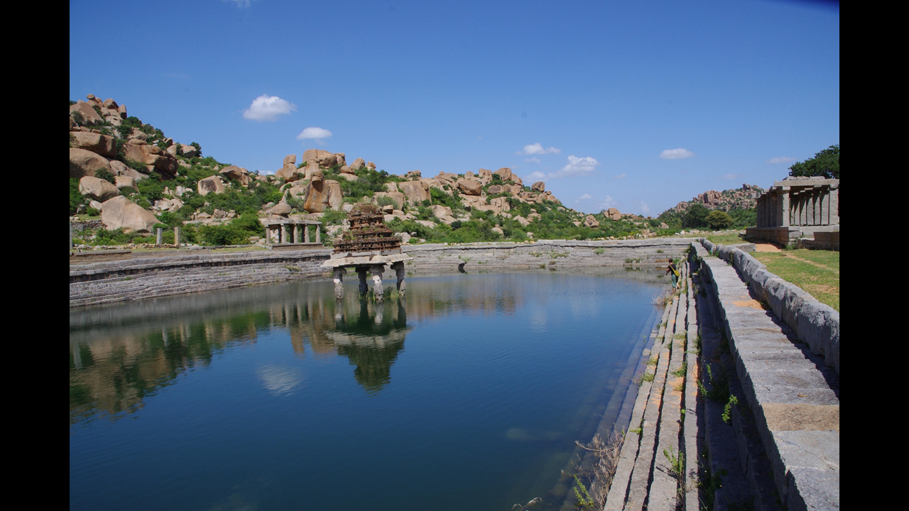 Pushkarini, water reservoir, Hampi (Karnataka)